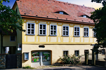 Ansicht Weingut Haus Steinbach, Radebeul, Straßenansicht