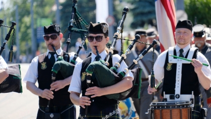 Die Dresden Pipes & Drums zur Sternreiterparade